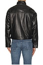 view 4 of 5 Leather Jacket in Black Python