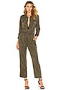 view 1 of 3 Long Sleeve Jumpsuit in Washed Army Green