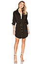 view 1 of 4 Peyton Military Shirt Dress in Militant Green