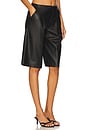 view 2 of 6 Pleated Trouser Short in Black