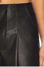 view 6 of 6 Pleated Trouser Short in Black