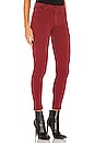 view 2 of 4 Barbara High Waist Super Skinny Ankle in Oxblood Houndstooth