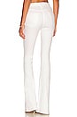 view 3 of 4 Holly High Rise Flare Jean in White Horse