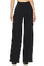 view 1 of 4 High Rise Wide Leg Cargo in Black