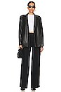 view 4 of 4 High Rise Wide Leg Cargo in Black