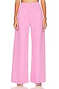 view 1 of 4 James High Rise Wide Leg in Fuchsia Pink