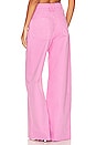 view 3 of 4 James High Rise Wide Leg in Fuchsia Pink