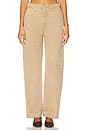 view 1 of 6 Bailey Relaxed Barrel Jeans in Burnt Khaki