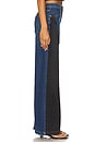 view 3 of 6 Jodie High Rise Contrast Panel Wide Leg Jeans in Mixture