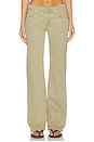 view 1 of 6 Kelli Low Rise Loose Straight Jeans in Washed Dried Herb