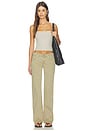 view 5 of 6 Kelli Low Rise Loose Straight Jeans in Washed Dried Herb