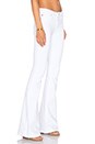 view 2 of 4 Mia 5 Pocket Mid Rise Flare in White 2