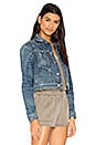 view 2 of 5 x REVOLVE Garrison Cropped Denim Jacket in Medium Blue