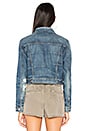 view 3 of 5 x REVOLVE Garrison Cropped Denim Jacket in Medium Blue