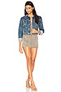 view 4 of 5 x REVOLVE Garrison Cropped Denim Jacket in Medium Blue