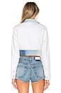 view 4 of 5 Cropped Trucker Jacket in White Ice