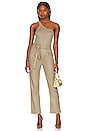 view 4 of 4 Vegan Leather Remi High Rise Paperbag Straight in Chinchilla