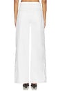 view 4 of 6 James High Rise Wide Leg Pants in Embroidered White