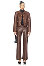 view 6 of 6 Rosie High Rise Wide Leg in Chicory Coffee