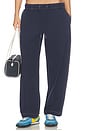 view 1 of 6 Drawstring Barrel Pant in Navy Blazer