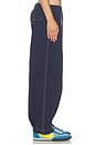 view 3 of 6 Drawstring Barrel Pant in Navy Blazer