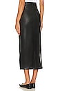 view 3 of 4 Faux Leather Reconstructed Skirt in Black