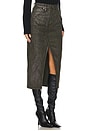 view 3 of 7 Reconstructed Midi Skirt in Cypress Glitter