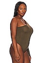 view 6 of 10 X Zoe Costello Asymmetrical Bodysuit in Olive Night
