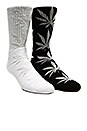 view 1 of 3 Glow In The Dark Plantlife 2 Pack Socks in Black & White
