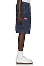 view 2 of 6 Oval Denim Cargo Short in Indigo