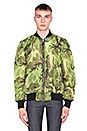 view 5 of 5 MA-1 Reversible Bomber Jacket in Black & Camo
