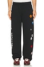 view 1 of 6 Olympia Open Hem Sweatpant in Black