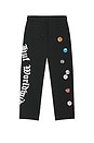 view 7 of 6 Olympia Open Hem Sweatpant in Black