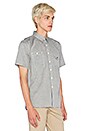 view 2 of 3 CHEMISE CHAMBRAY SHORT SLEEVE in Grey