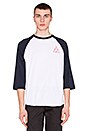 view 3 of 3 Triple Triangle Raglan in Navy