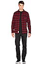 view 5 of 6 CHEMISE BOUTONNÉE EN FLANELLE TARDY in Red