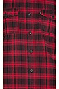 view 6 of 6 CHEMISE BOUTONNÉE EN FLANELLE TARDY in Red