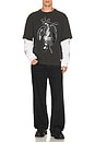 view 4 of 5 T-SHIRT NA in Black