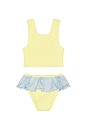 view 1 of 2 MAILLOT DE BAIN 2 PIÈCES DUO OLIVE in Butter & Metallic Ice Blue