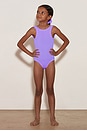 view 2 of 10 Kids Classic Swim One Piece in Lilac