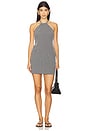 view 1 of 4 Halter Neck Mini Dress in Black Gingham