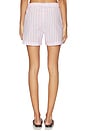view 4 of 6 Cabana Stripe Embroidered Shorts in Pink