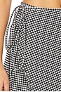 view 6 of 6 Mini Sarong in Black Gingham