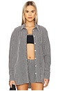 view 1 of 5 Oversized Shirt in Black Gingham