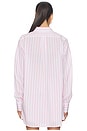 view 3 of 5 Cabana Stripe Embroidered Shirt in Pink
