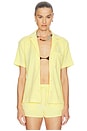 view 1 of 5 Towelling Resort Shirt in Butter