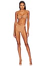 view 1 of 3 Flora Bikini Set in Metallic Cocoa
