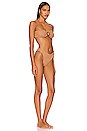 view 2 of 3 Flora Bikini Set in Metallic Cocoa