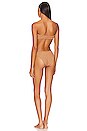view 3 of 3 Flora Bikini Set in Metallic Cocoa