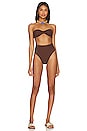 view 1 of 4 MAILLOT DE BAIN 2 PIÈCES RUBY in Metallic Chocolate